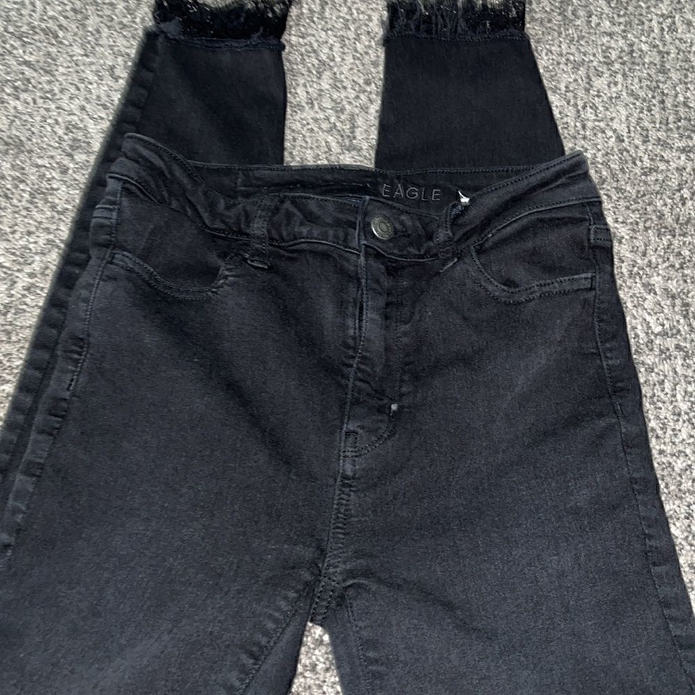 American Eagle - Super Hi Rise Jeggings - Black - 0